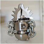 3/8 40L/min 70L/min Pipeline Dredging High Pressure Sewer Urban Machine Rotating Nozzle With Chain(QP4403) - Image 6