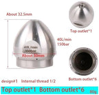 1/2 High Pressure Cleaning Machine Sewer Nozzles, Sewer Pipe Dredging Head Nozzle(40L 150bar-ds1) - Image 2