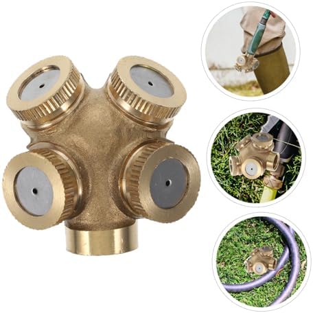 BESPORTBLE 8pcs Brass Spray Nozzles for Garden Irrigation and Cooling Misting Water Sprayer for Area Coverage Suitable for Agriculture Industrial and Fountain Use - Image 4