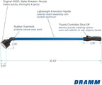 Dramm One Touch Rain Wand Watering Wand – 30 Inch Garden Watering Wand with Thumb Control Valve – Gentle Shower Spray for Plants, Flower Beds & Hanging Baskets – Berry - Image 2