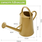 Gold Watering Can for Outdoor&Indoor Plants，1.5 Gallon - Image 5