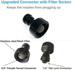 Outdoor Misters Cooling System with Transparent Hose, Brass Fog Nozzles - Image 5