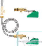 1/2 Inch Brass Float Valve for Water Tank with Hose Auto Shut Off Pool Fill Valve Automatic Fill Float Ball Valve for Stock Fountains Livestock Waterer Troughs (1/2 Inch Float Valve, 2) - Image 5