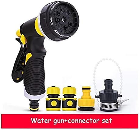 Garden Hose Flexible And Expandable Latex Water Hose With Retractable Solid Brass Fittings And Nozzle Kink Free Lightweight Collapsible Expending Hose (Color : Water gun+connector set) - Image 2