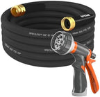 SPECILITE Garden Water Hose 25 ft x 5/8", Heavy Duty & Kink-less, Black by SPECILITE