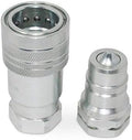 Summit Hydraulics 1” Agricultural Hydraulic Quick Connect Pioneer Style Coupler Set, ISO 5675, 1” NPT Thread by SummitHydraulics
