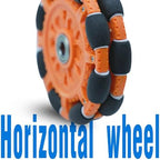 2-in-1 Can Move Horizontally Pressure Washer Undercarriage Cleaner Water Broom, 15" Surface Cleaner Power Washer Attachment with 4 Nozzles 3 Extension Rods andSpare Wheel，4000 PSI (15inch) - Image 4
