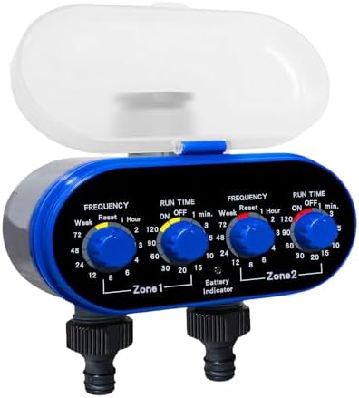Practical 2 Outlet Water Regulator Permanent Build Ideal for Lawns Flower Beds Greenhouses Adjustable Sprinkler Schedule Timer - Image 7