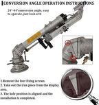 360° Fully Rotating Sprinkler with Adjustable Spray Gun Heavy Duty Zinc Alloy Nozzle Id-EAL for Farms Orchards Pasture Watering 20-50m² Coverage Area,50 - Image 4