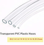 Transparent PVC Plastic Hoses, Clear Vinyl Tubing Flexible Tubing, Hybrid Hose Lightweight Plastic Tubing, For Garden Watering Hose Micro Drip Irrigation Pipe ( Color : 1m (3.28ft) , Size : 25x27mm ) - Image 3