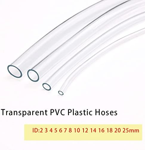 Transparent PVC Plastic Hoses, Clear Vinyl Tubing Flexible Tubing, Hybrid Hose Lightweight Plastic Tubing, For Garden Watering Hose Micro Drip Irrigation Pipe ( Color : 3m (9.84ft) , Size : 18x20mm ) - Image 3