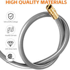 8 FT 1/2" ID Natural Gas Grill Hose with Quick Connect Fitting, Natural Gas Conversion Kit Suitable for Gas Grill, Generator, Patio Heater and More - Image 3