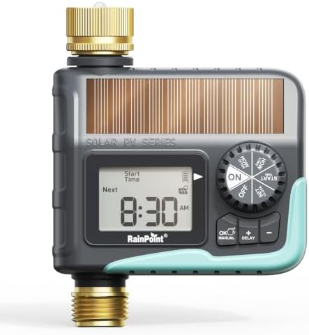 RAINPOINT Solar Sprinkler Timer, Hose Timers for Watering, Water Timer by RainPoint