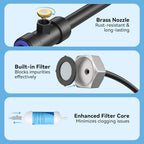 Misters for Outside Patio 75FT/23M, Pre-Assembled Misting Cooling System with 23 Brass Nozzles & 3/4" Adapter, Outdoor Mister for Backyard, Garden, Greenhouse, Chicken Coop, Dog House - Image 5