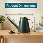 Modern 1.8 Liter Plastic Watering Can with Detachable Spout and Sprinkler Head, Designed for Controlled Pouring and Easy Handling, Green - Image 6