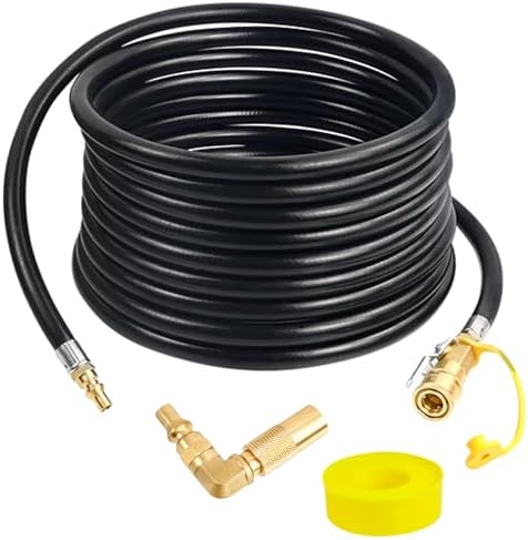 Upgraded 24FT RV Quick Connect Propane Hose for RV to Grill by Iococee