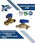 5 Pack XFITTING 1/2" Pex A x 3/4" GHT Hose Bibb Valve, Garden Sillcock - Image 4