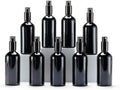 YIZHAO Black Glass Spray Bottles 4oz, with Small Fine Mist Spray, Metal Cap, Refillable for Essential Oil,Travel,Cleaning,Perfume,Aromatherapy,Makeup – 9 Pcs by YizhaoGlassSprayandDropperBottles