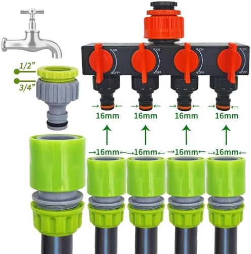 10PCS Hose Garden Tap Water Hose Pipe 1/2 inch 16mm Connector Quick Adapter Fitting Repair Watering Greenhouse(KIT001-10PCS) - Image 6