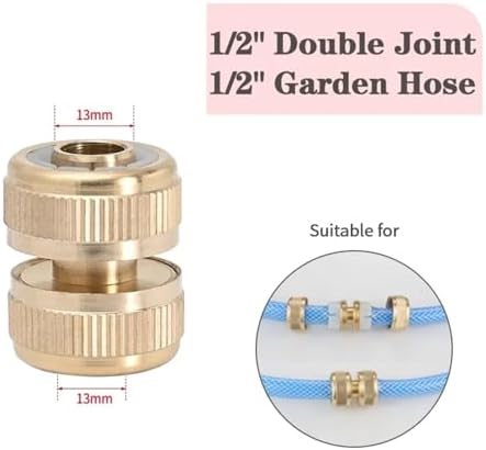 10Pcs Brass Garden Hose Quick Connector Drip Irrigation Fittings Repair Kit - Image 2