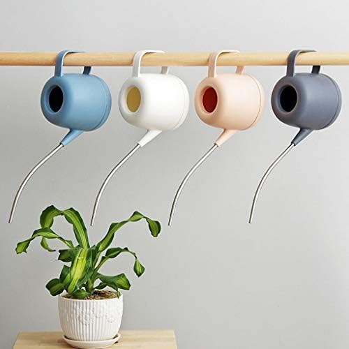 Household Long Mouth Watering Can Plastic Watering Tool Watering Can Gardening Watering Pot Garden Watering Pot (Color : Gray) (White) - Image 4