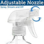 Large Clear Glass Spray Bottles, Empty, Refillable, Water, Fine Mist 16 oz - Image 3