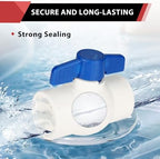 4piece EFIELD 1-1/4" PVC Ball Valve (FPT Threaded) Schedule 40,Blue Lever - Image 5