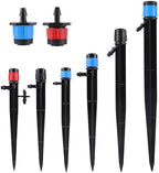 1/4" Drip Emitters Fan Shape with Stake Water Flow360 Degree Sprayer Greenhouse Micro Drip Irrigation Kit Garden Watering (20pc)(Scattering) - Image 3