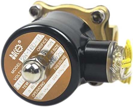 BACOENG VITON 3/8" Brass Electric Solenoid Valve, 12V DC Normally Closed - Image 5
