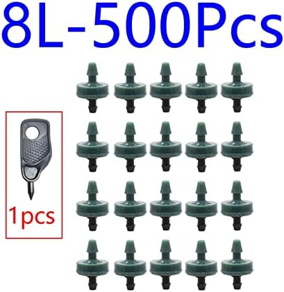 Xiaochen Sprinklers Watering Pipe Fittings 500-200 Pieces 2L 4L 8L Pressure Compensation Dripper Automatic Drip Irrigation Regulator Garden Watering Steady Flow Transmitter (Color : 2L x 500pcs) - Image 6