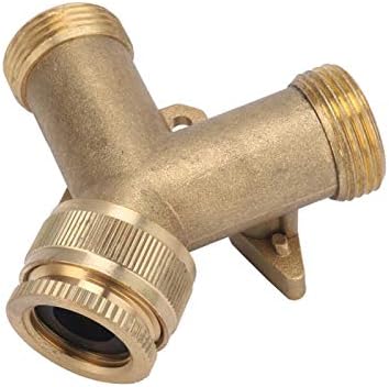 Garden Hose Fittings 1/2" Female Thread to 3/4" Female Thread Y-Shaped Valve Two-Way Manifold Faucet Plumbing Fittings - Image 6