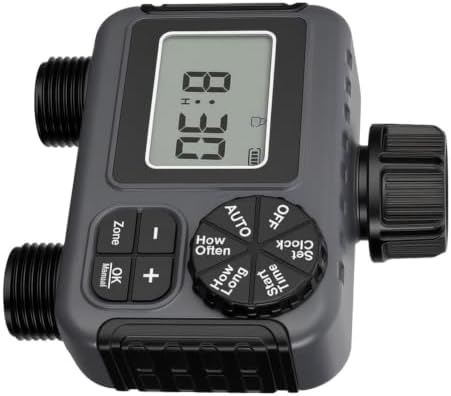Dual Outlet Sprinkler Timer for Garden Hose, Automatic Irrigation System - Image 3