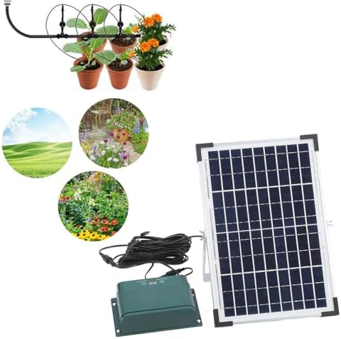 Generic Solar Automatic Drip Irrigation Kit High Efficiency 18V Auto Watering System for Gardens and Greenhouses with 50 Drippers - Image 4