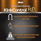 Kink Control Flex Advanced Hybrid Hose - 50 Ft Outdoor Hose, 40% Lighter, Ultra Flexible, Easy to Maneuver, Neverkink Technology, Durable Construction - Image 2