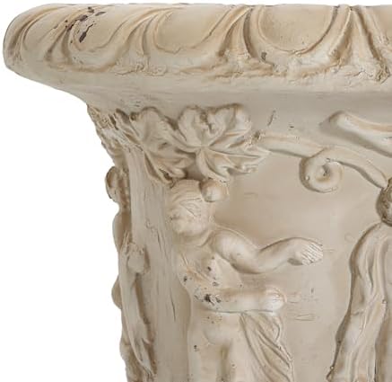 27' Garden Urn Planter, 27 Inch, Antique White - Image 4