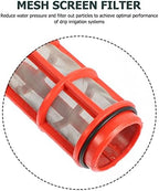 Happyyami Irrigation Filter Plastic Strainer Gardening Drip Tool Gardening Tools Irrigation Sprayer Filter Garden Hose Pressure Regulator Drip Irrigation Gardening Supplies Mesh Water Filter - Image 5