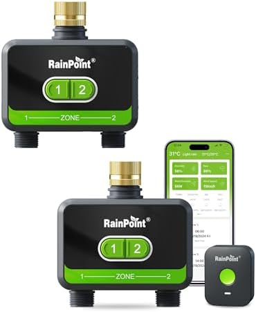 RainPoint WiFi Water Timer for Garden Hose, Hose Timer WiFi Irrigation Controller, by RainPoint