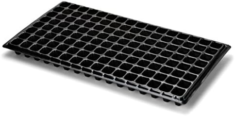 Bootstrap Farmer 128 Cell Seed Starting Tray Extra Thick 60 Trays Black by BootstrapFarmer