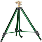 2-Pack 1/2 -inch Heavy-Duty Brass Impact Sprinkler on Adjustable 22-48-inch Metal Tripod Base by Unknown