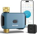 WiFi Water Timer with Brass Inlet & Outlet, Smart Sprinkler Timer for Garden Hose Faucet, WiFi Hose Timers with Up to 20 Watering Plans, APP & Voice Control, Compatible with Alexa (2.4GHz Only) by Denvest