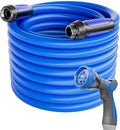 SPECILITE Garden Water Hose 50 ft x 5/8", Kink-Free Triangle Prism Design by SPECILITE