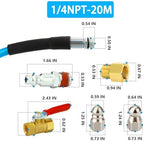 Sewer Jetter Kit, 70 FT (20M) High Pressure Drain Cleaning Hose - Image 2