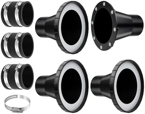 4" to 2.5" Magnetic Dust Collection Fittings for 2-1/2” Shop Vacuum Hose by JIANBENKJ
