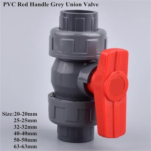 Expandable Garden Hose Repair Kit 15PCS Hose Connector with Double Union Ball Control Red White Valve, Garden Watering Irrigation System Water Pipe Fittings(Inner Dia 25mm) - Image 2