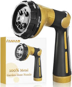 FANHAO Heavy Duty Garden Hose Nozzle, Metal Hose Sprayer Easy Thumb Control by FANHAO