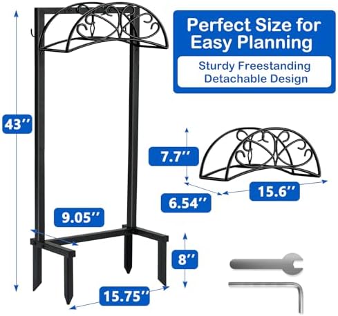 Heavy Duty Garden Hose Holder, 130 lbs Capacity, Anti-Tilt - Image 3