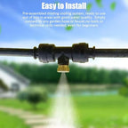 Patio Misting System, 20FT Outdoor Cooling Kit with 6 Mist Nozzles and Brass Adapter for Garden Greenhouse - Image 5