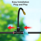 MIXC 1/4" 100Ft Drip Irrigation System with Rechargeable 2-Zone Water Timer - Image 4