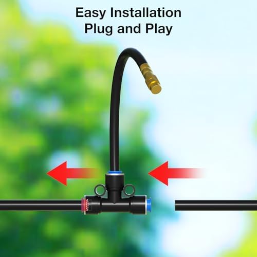 MIXC 1/4" 100Ft Drip Irrigation System with Rechargeable 2-Zone Water Timer - Image 4