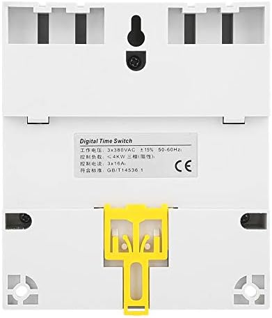 Control Power Timer Switch, Digital LCD Power Programmable Switch Relay Tm163 Three Phases 380V Smart Weekly Programmable Time Relay Limit Switches - Image 5